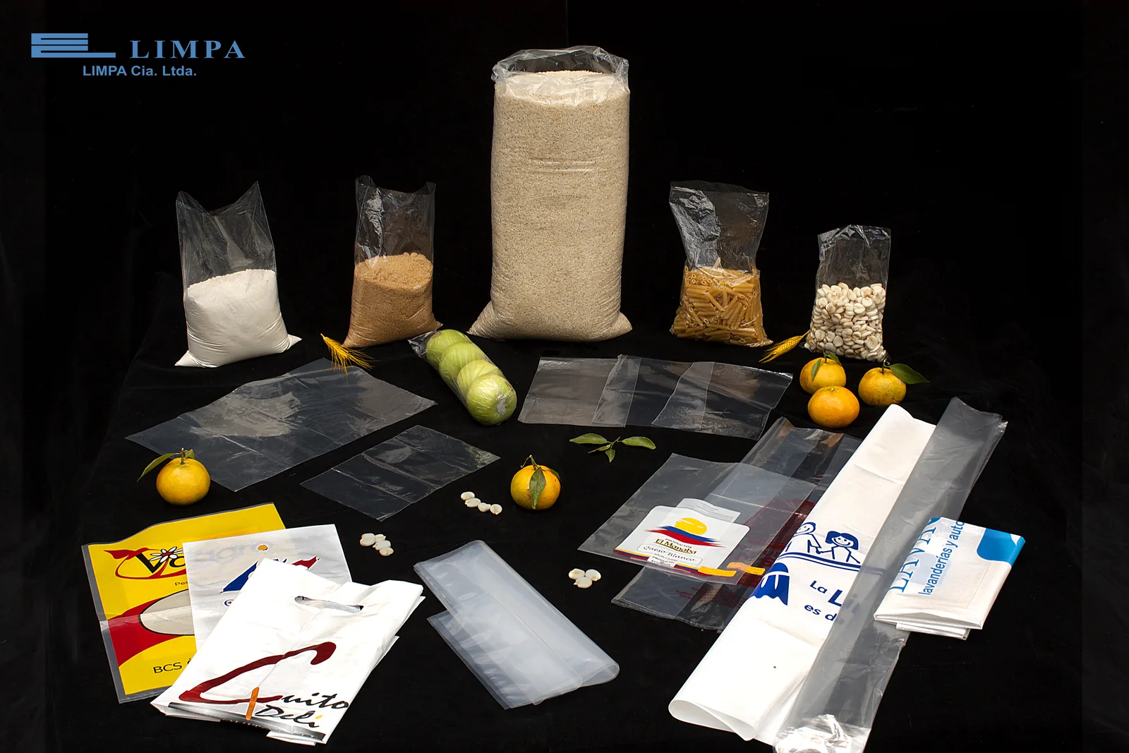 Variedad de fundas plasticas fabricadas y comercializadas en Ecuador